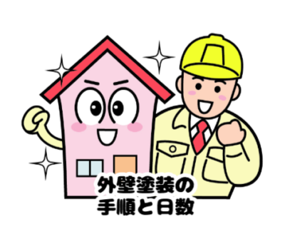 外壁塗装の手順と日数🏡