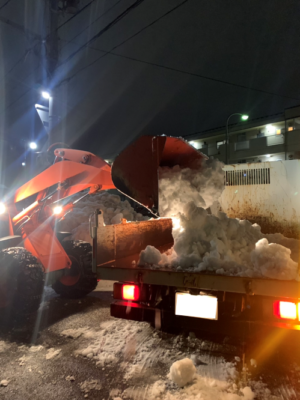 除雪作業がんばりました💪