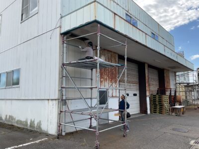 軒天交換（施工中）