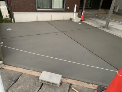 コンクリート打設仕上げ　完了