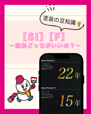 【Si】【F】結局どっちがいい？【遮熱塗料】