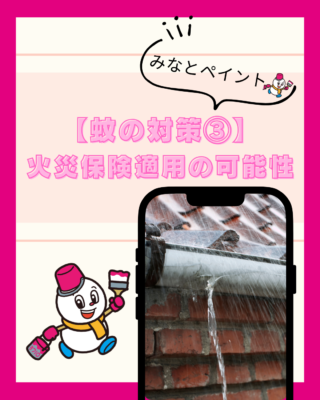 【蚊の対策③】雨樋修理は火災保険が使える可能性も！