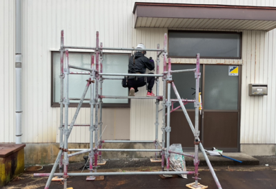 外壁（下地ボード）交換／施工中