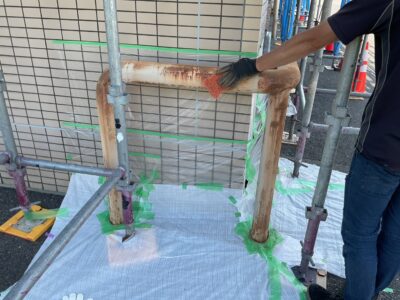 ケレン/施工中