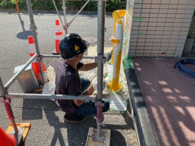 中塗り/施工中