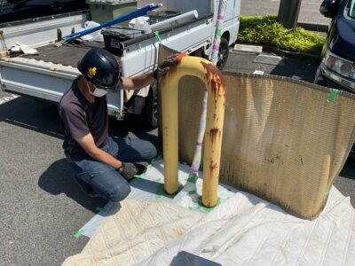 ケレン/施工中