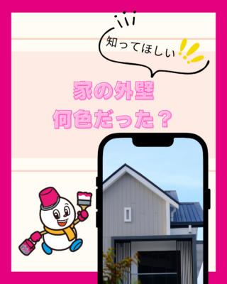 家の外壁、何色だった？